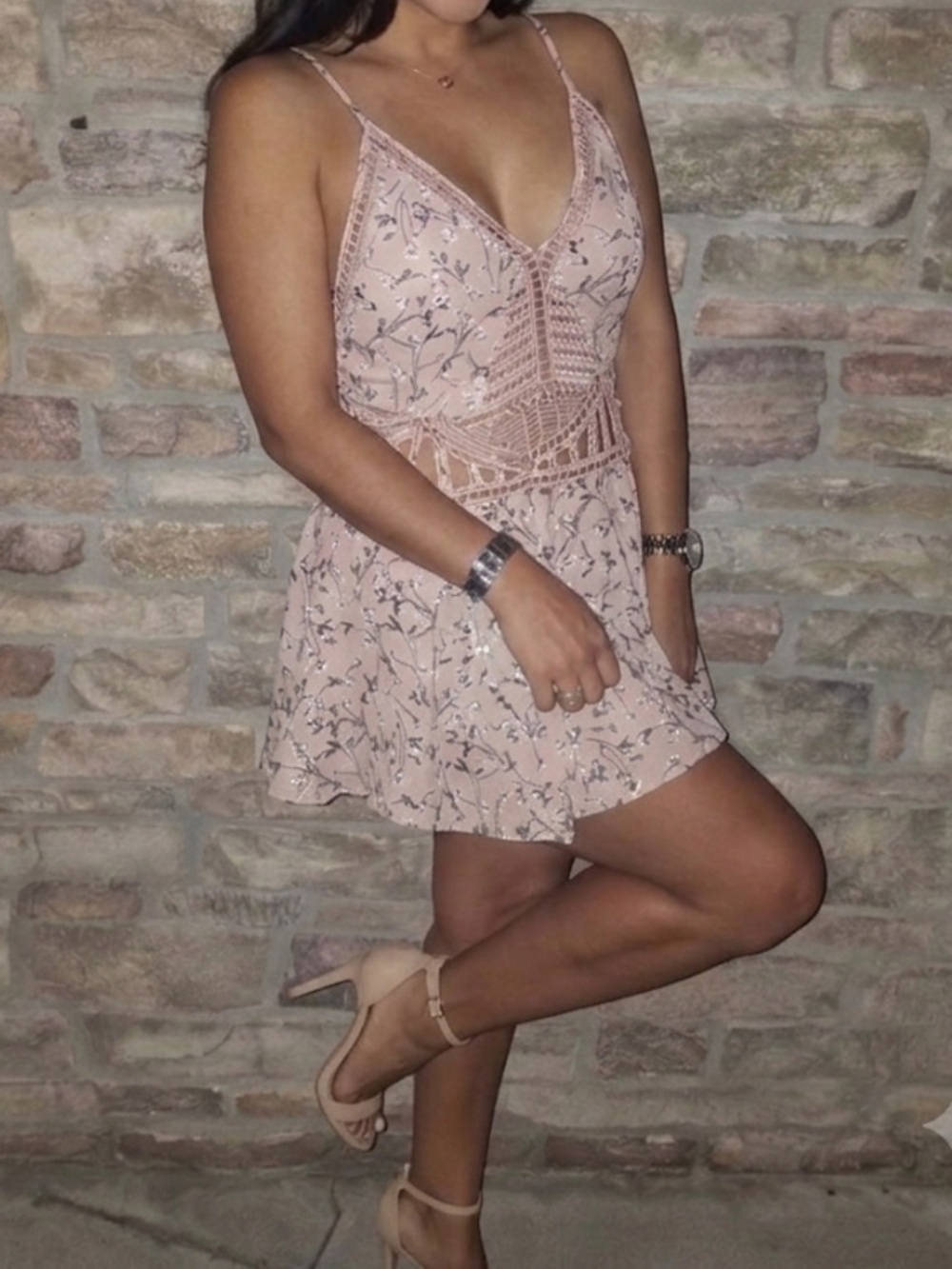 HERE COMES THE SUN shorts/Romper with cut outs S